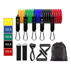 11-deles Træningsbånd Med Håndtag - Prof-version