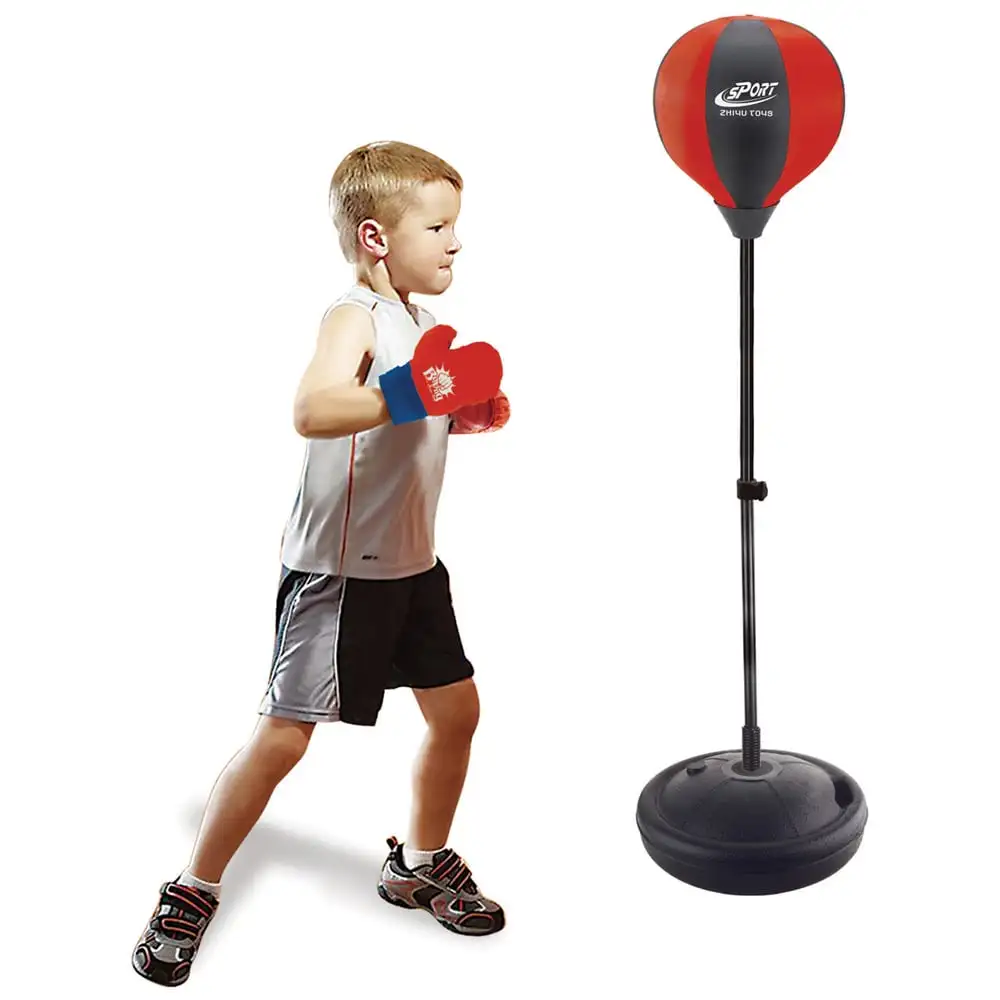 Boksebold 102 Cm, Med Handsker, For Børn